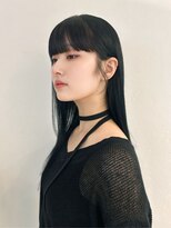 ＊前髪ありスリークロング