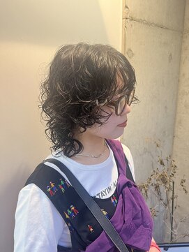 キャンバスアニュー 川崎(canvas anew.) くるくる　ウルフレイヤーパーマ