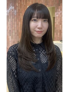 ポイントファイブバイソレイユ 藤沢店(.5 by SOLEIL) ロングハッシュカットレイヤーカットシースルーぱっつん