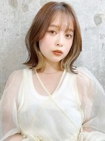 ハローバイシー 仙台(Hello by Sea)&nbsp;ミディアムレイヤーカット×ダークアッシュ[似合わせ/レイヤー]