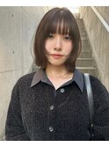 秋カラー顔周りレイヤーレイヤーカットベージュグレージュ艶髪