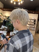 ラフ バイ マグ 南松本(R.A.F. by Mag)&nbsp;冬のメンズ◎スパイキーショート×ホワイトブロンドケアブリーチ