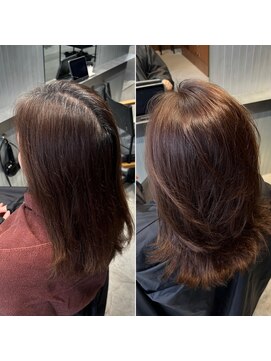 ヨロヘアー(YOLO hair) 透明感ブラウンショコラ/白髪ぼかし