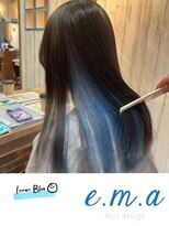 エマヘアデザイン(e.m.a Hair design) インナーブルー