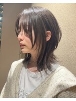 チャコレ パーチ 北千住店(Chacolle perch) ミディアムレイヤー × ブルーブラック