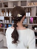 ヘアセット×編み下ろし