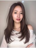 ふんわりカールヘルシースタイルルーズヘアショコラアッシュ