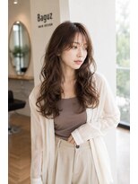 バグズ ヘアデザイン 桔梗が丘店(Baguz HAIR DESIGN)&nbsp;韓国風くびれレイヤー透明感グレージュゆるウェーブ