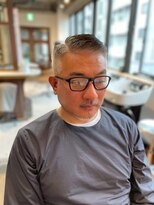 ザマンニューヨーク メンズ 白金店(THE MAN NewYork)&nbsp;大人刈り上げ七三分けスタイル/白金台/白金/眉毛カット/メンズ