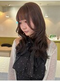 ミディアムレイヤー×ラベンダーブラウン【hana】