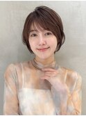丸みショート/カーテンバング/顔周りカット/ダークブルー☆551