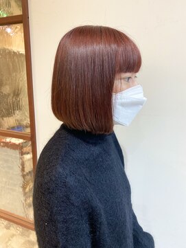ネオリーブギンザ 銀座店(Neolive GINZA) ブリーチ無し！鮮やかオレンジカッパーカラー