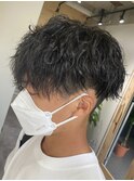 メンズマッシュメンズヘア波巻きスパイラルパーマ波巻きパーマ