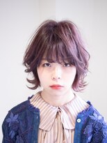 クロエバイラヴィズム 小針西店(CLOE by LUVISM)&nbsp;透明感ピンクベージュとふんわりカールのエアリーショートボブ