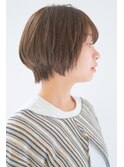 大人似合わせ丸みショートボブマッシュ小顔モテ髪<原宿>