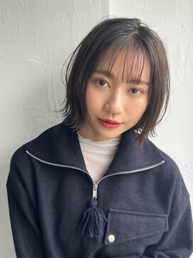 ラヴェストバイフレイスウェル(LOVEST by frace well) 【LOVEST服部】ミディアム/ ショコラアッシュ/フェミニン/外ハネ