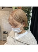 ashley☆suzu ミルクティーベージュ ブリーチカラー 福島区