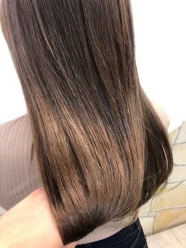 ナナナ パレナ 大津膳所店(nanana parena) ヘルシースタイル/モカベージュ/縮毛矯正/ナチュラルストレート