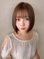 クム(kumu) ぱっつんボブ/春カラー/シースルーバング/栄/名古屋