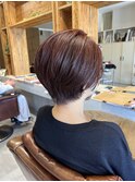 小顔補正立体カット×ナチュラル丸みボブ 10代20代30代40代50代