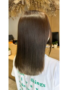 アヴァンス 京橋店(AVANCE) 【髪質改善】夏にオススメ！ブリーチなしでくるオリーブベージュ