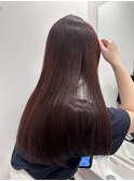レッドカラー赤味カラーブリーチなしカラー水素カラー