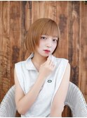 【La fith】切りっぱなしボブ×レイヤーカット×ケアブリーチ