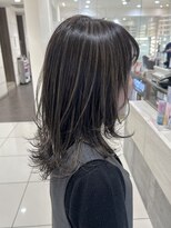 ナチュラル細めハイライト/白髪ぼかしも可能