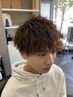 【人気◎】メンズカット＋ツイストスパイラルパーマ＋極上マッサージ￥14850