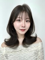 アフロートリノ(AFLOAT Leino)&nbsp;小顔前髪顔まわりミディアムレイヤーくびれヘア