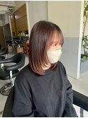 レイヤーカット/ショコラブラウン