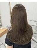 ナチュラルブラウン　ベージュ　くすみカラー