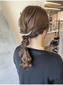 編み下ろしヘアセット