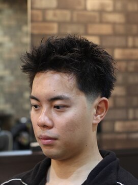 バーバーショップ ネオ セカンド(BARBERSHOP NEO2nd) ローフェードスパイキー[メンズ/フェード］