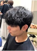 MEN’S HAIR/波巻ツイストスパイラル/フェザーパーマ/北堀江O
