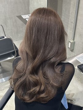 ラック(LUCK) ショコラブラウン/船橋/くすみベージュ/細めハイライト