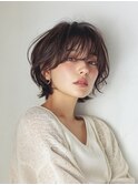 大人ショートボブ 20代30代40代ヘア 小顔 大阪クビレ茨木