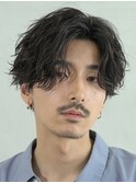 梅田ツイストスパイラルパーマニュアンスパーマセンターパート◆