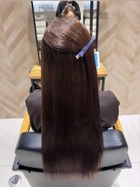 アース 郡山コスモス通り店(HAIR&MAKE EARTH) 自然な艶ストレート×縮毛矯正