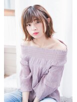 ネオリーブクレア 綱島店(Neolive Krea)&nbsp;耳かけ外はね愛されロブ　似合わせカット