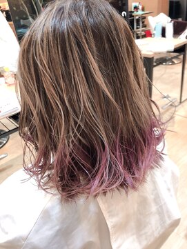 ベルポートヘア(Bellport hair) ☆グラデーション×ポイントラベンダー☆