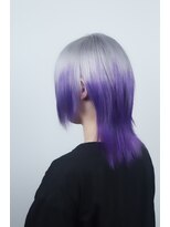 クリップ ジョイント ゴッド(CLIP JOINT GOD) プラチナホワイト&ブルーパープルグラデーション♪