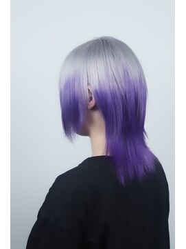 クリップ ジョイント ゴッド(CLIP JOINT GOD) プラチナホワイト&ブルーパープルグラデーション♪