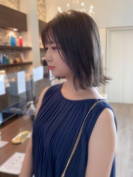 ラ ブレス なんばスカイオ(LaBless) 韓国風外ハネレイヤーボブ[大人可愛い 20代 30代 40代]