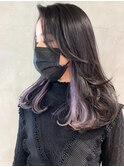 レイヤーインナーパープル_フェザーバング_ba335121