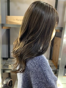 ザ ラボ アングゥ(The Labo ungu) オリーブベージュ/髪質改善カラー/セミディ