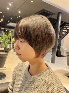 シンク ヘアーショップ(shink hair shop) ショートボブ×インナーレッド