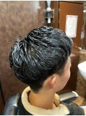 2ブロナチュラルビジネスパーマ　新橋　理容室　床屋　ヒロ銀座