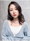 20代・30代_大人可愛い波巻きヘア