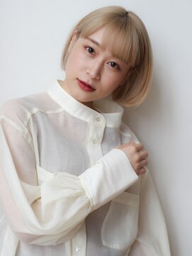 マイラ 銀座(myla) くびレイヤーグレージュデザインカラーシルキーベージュボブディ